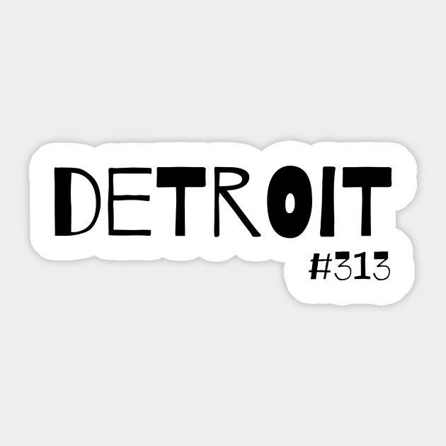 Detroit Sticker by nyah14